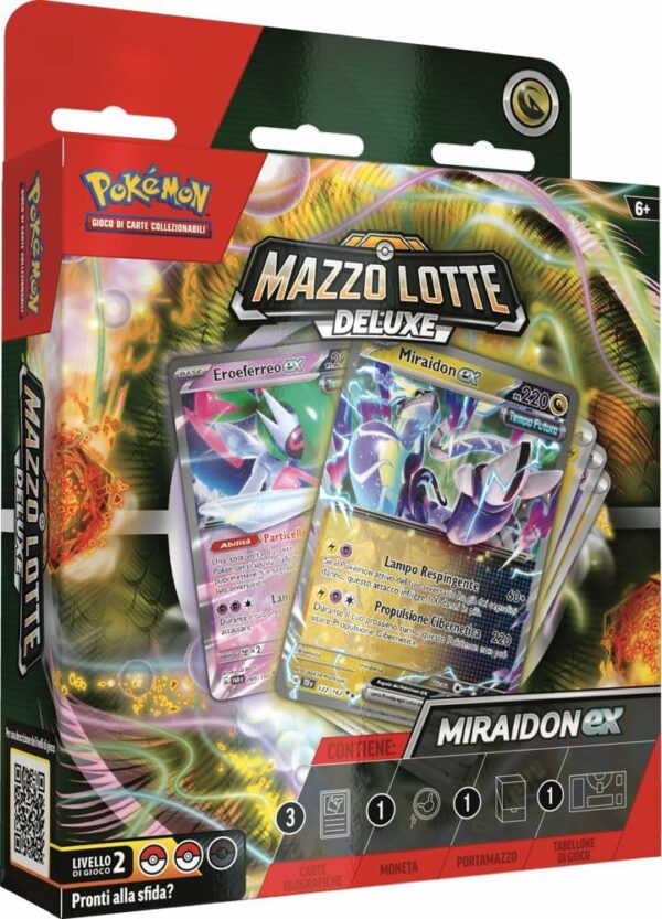Pokémon Mazzo lotte Deluxe Miraidon EX, originale, edizione in italiano 2024