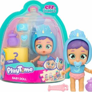 Cry Babies Playtime Tina 8,5 cm, piange lacrime vere, IMC Toys 923041
