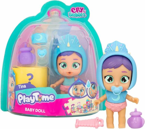 Cry Babies Playtime Tina 8,5 cm, piange lacrime vere, IMC Toys 923041