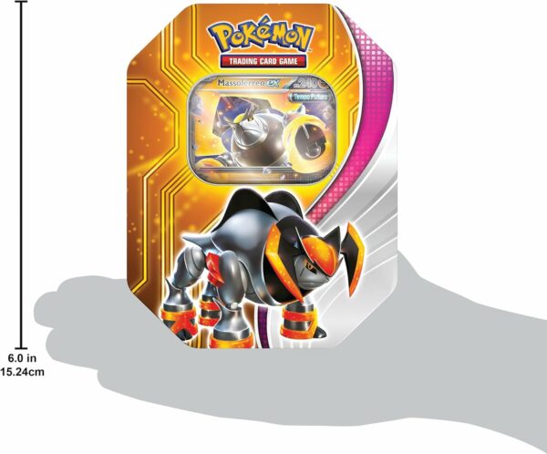 Pokémon Tin da Collezione Destini Paradossali - Massoferreo-ex  , originale, edizione in italiano 2024 - immagine 3