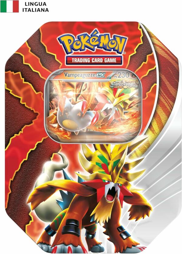 Pokémon Tin da Collezione Destini Paradossali - Vampeaguzze-ex , originale, edizione in italiano 2024