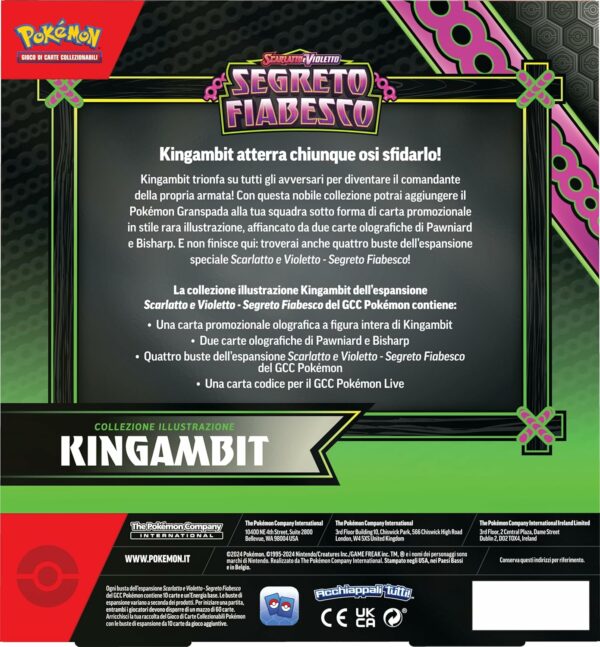 Pokémon Segreto Fiabesco Collezione Kingambit , originale, edizione in italiano 2024 - immagine 2