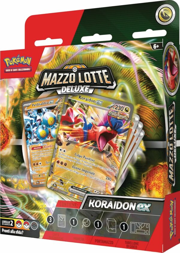 Pokémon Mazzo lotte Deluxe Koraidon EX, originale, edizione in italiano 2024