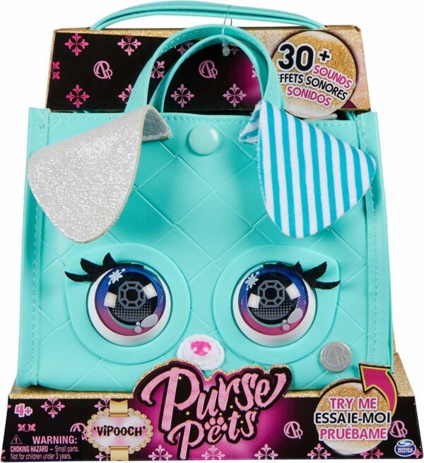 Purse Pets  BORSETTA TOTE PERFECT CAGNOLINO Interattiva , Spin Master 6066781