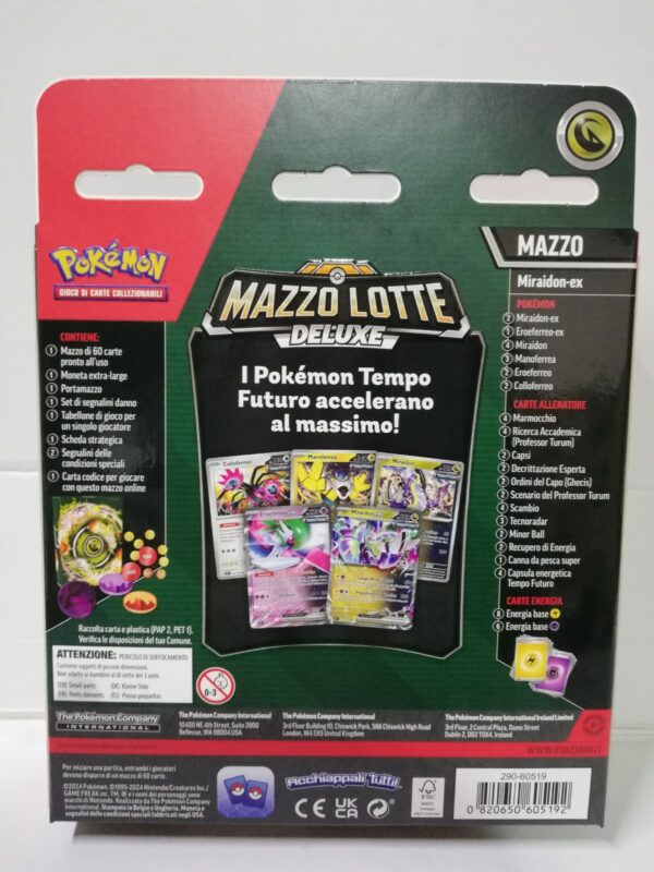 Pokémon Mazzo lotte Deluxe Miraidon EX, originale, edizione in italiano 2024 - immagine 2