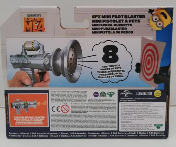 Minions - Mini Fart Blaster da Cattivissimo Me 4, 8 effetti sonori, Giochi Preziosi MN402000 - immagine 3