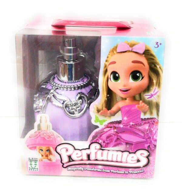 Perfumies boccetta color viola trasformabile in bambolina con accessori - Grandi Giochi PEF00000