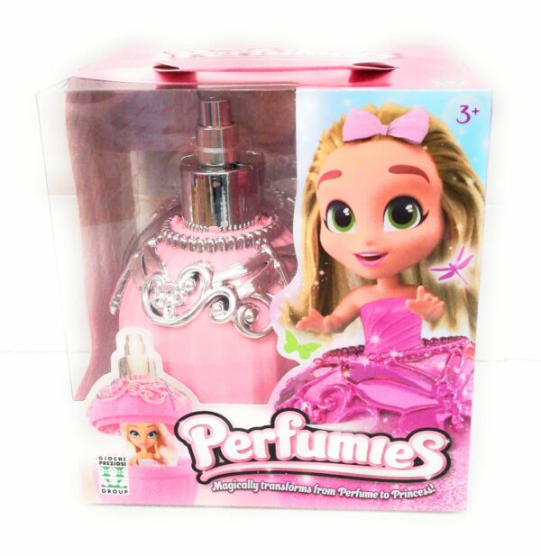 Perfumies boccetta color rosa trasformabile in bambolina con accessori - Grandi Giochi PEF00000