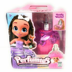 Perfumies boccetta color fucsia trasformabile in bambolina con accessori - Grandi Giochi PEF00000