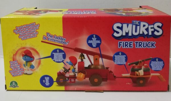 I Puffi - Camion dei Pompieri dei Puffi, Include Puffo Zuccone da 5,5 cm e accessori, Giochi Preziosi PUF26000 - immagine 2