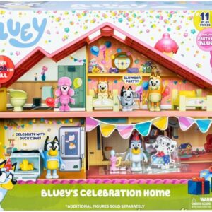 Bluey,Casa Celebration di Bluey con 11 Accessori, 1 Personaggio Esclusivo Incluso, Giochi Preziosi BLY76000
