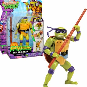 Tartarughe Ninja, Donatello Trasformabile 15 cm, Giochi Preziosi TU838000