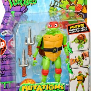Tartarughe Ninja, Raffaello Trasformabile 15 cm, Giochi Preziosi TU838000