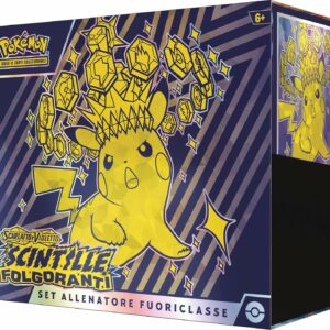 Pokémon, set Allenatore Fuoriclasse dell’espansione Scarlatto e Violetto Scintille Folgoranti, edizione italiano