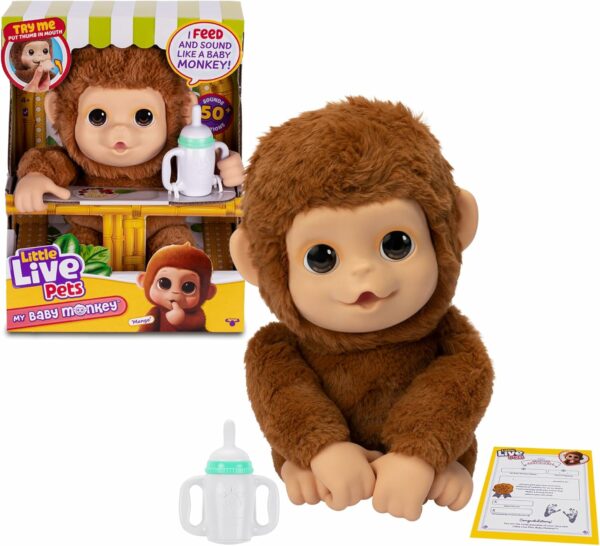 Little Live Pets - Mango, la Scimmietta Interattiva Giochi Preziosi LP500000