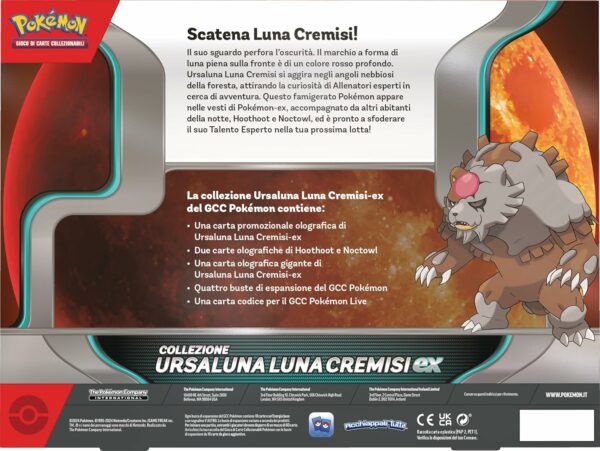 Pokemon EX Box Ursaluna Luna Cremisi EX in italiano - immagine 2