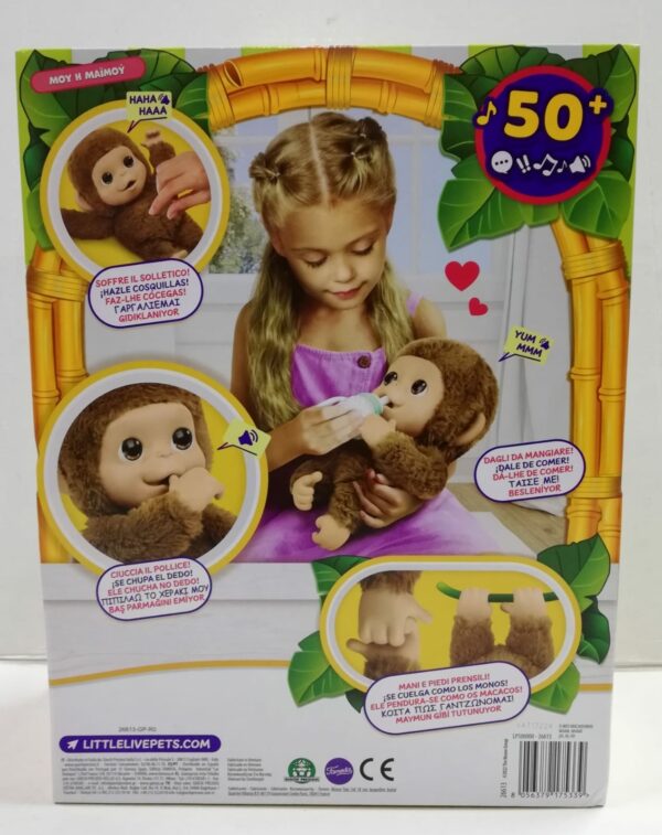 Little Live Pets - Mango, la Scimmietta Interattiva Giochi Preziosi LP500000 - immagine 3