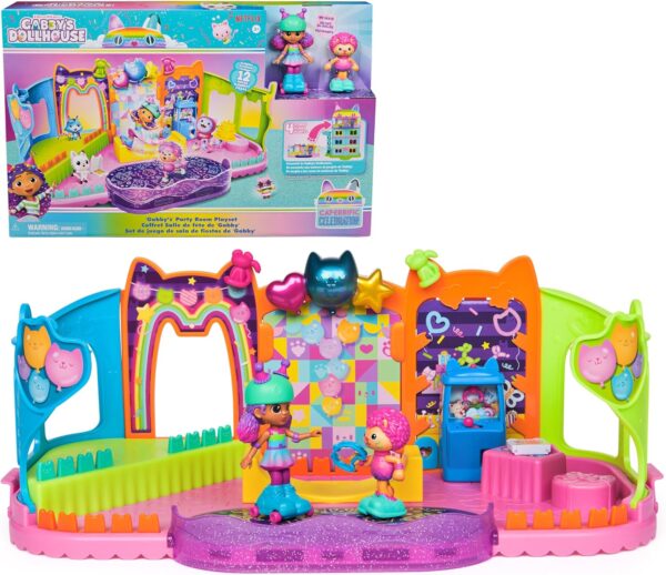 Gabby's Dollhouse, Gabby Attico Party Room Playset, 6069755 Spin Master