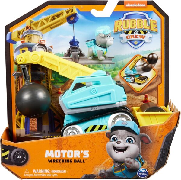 Rubble & Crew, Veicolo di Motor con palla demolitrice e rullo, Spin Master 6069659