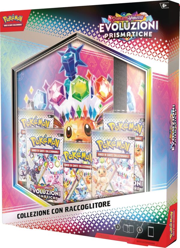 Pokemon Evoluzioni Prismatiche Collezione con Raccoglitore dell’espansione Scarlatto e Violetto in italiano