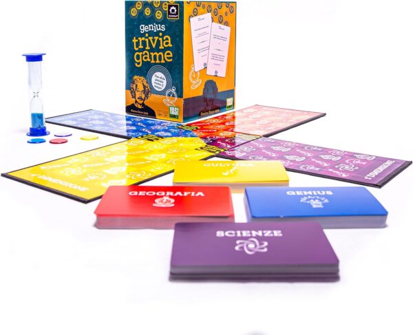 Rocco Giocattoli - EINSTEIN GENIUS TRIVIA GAME gioco da tavolo, edizione in italiano (modello 6625) - immagine 2