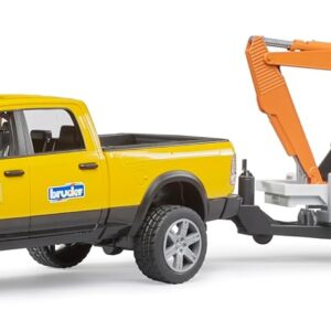Bruder 02546 - Pick-up Servizio di noleggio RAM 2500 con miniescavatore - scala 1/16