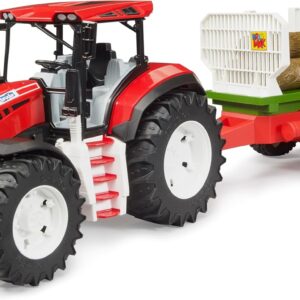 Bruder 03453 Trattore Roadmax con rimorchio di spedizione e 3 tronchi - scala 1/16