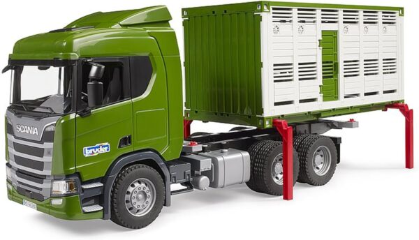 Bruder 03548 - Scania Super 560R camion per il bestiame con 1 bestiame - scala 1/16 - immagine 2