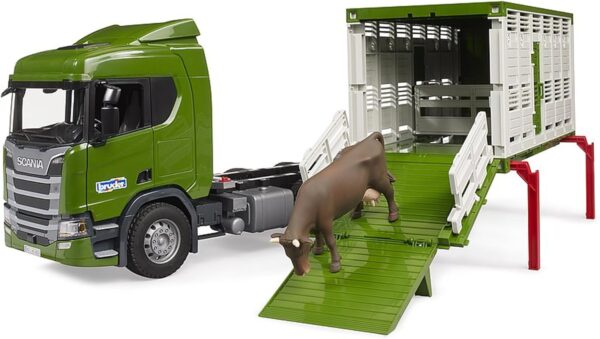 Bruder 03548 - Scania Super 560R camion per il bestiame con 1 bestiame - scala 1/16 - immagine 3