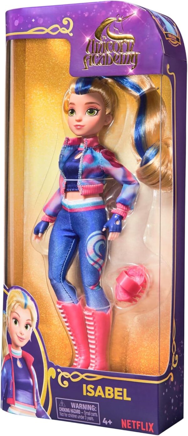 Unicorn Academy, Fashion Doll Bambola Isabel, Spin Master 6067326 - immagine 2