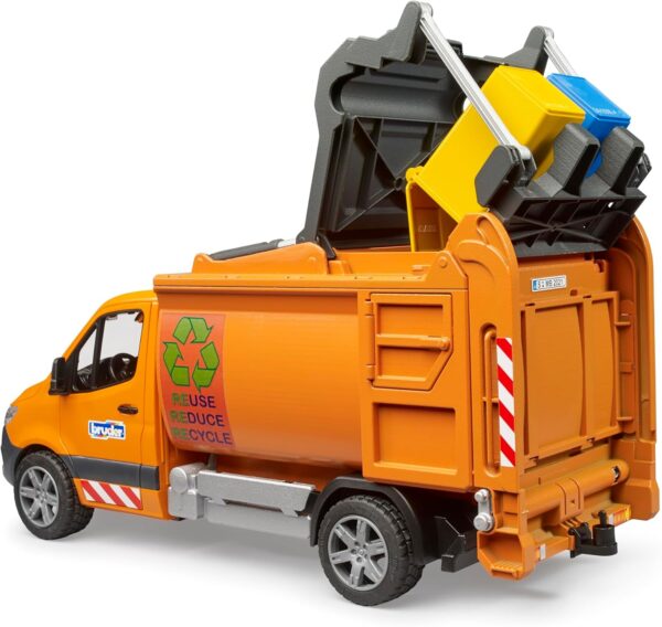 Bruder 02682 - MB Sprinter veicolo municipale per la raccolta dei rifiuti - scala 1/16 - immagine 2