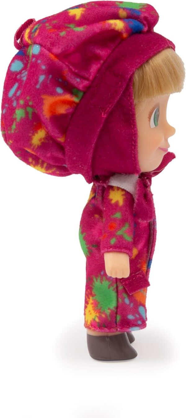 Masha e Orso, Bambola Masha Vestita da Pittrice Alta 12 Cm - Giochi Preziosi MHA26000 - immagine 4