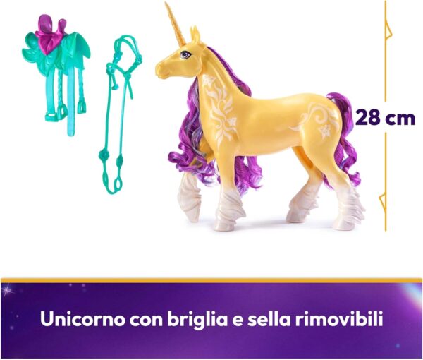 Unicorn Academy, Cavallo Unicorno Leaf 28 cm, Spin Master 6067325 - immagine 3