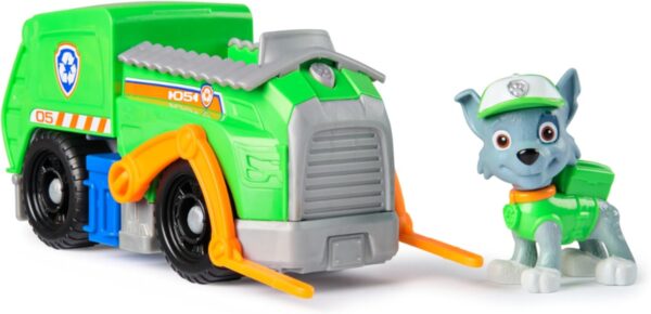 Paw Patrol Veicolo Camion per la Raccolta di Rifiuti di Rocky, Spin Master 6071213 - immagine 2