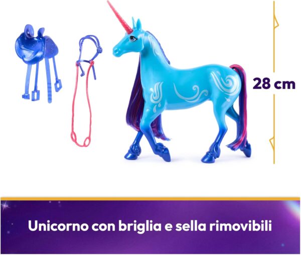 Unicorn Academy, Cavallo Unicorno River 28 cm, Spin Master 6067376 - immagine 3