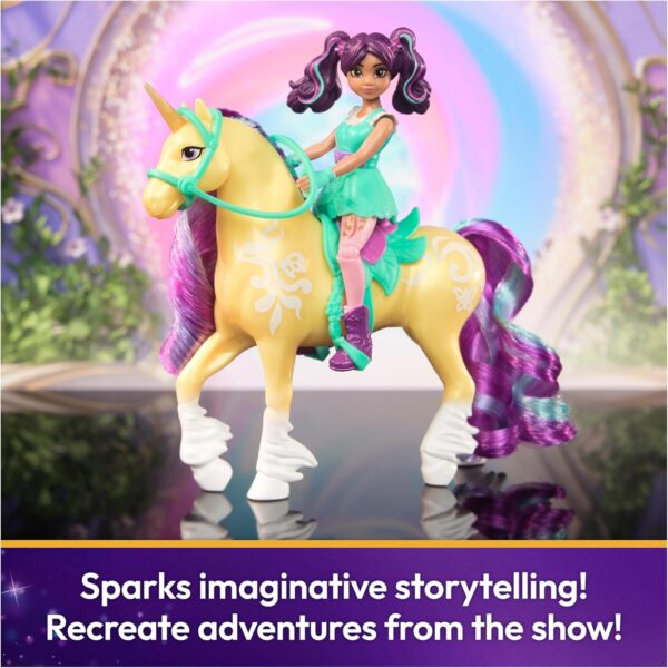 Unicorn Academy, Mini Doll Ava & Leaf con Accessori, Spin Master 6069631 - immagine 3