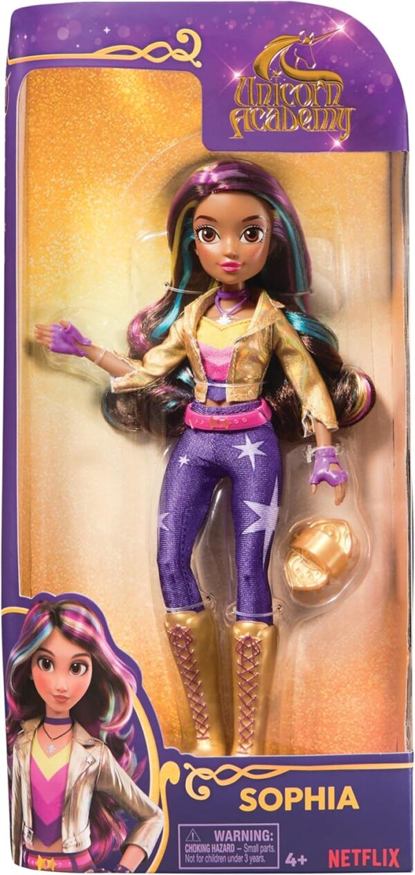 Unicorn Academy, Fashion Doll Bambola Sophia, Spin Master 6066837