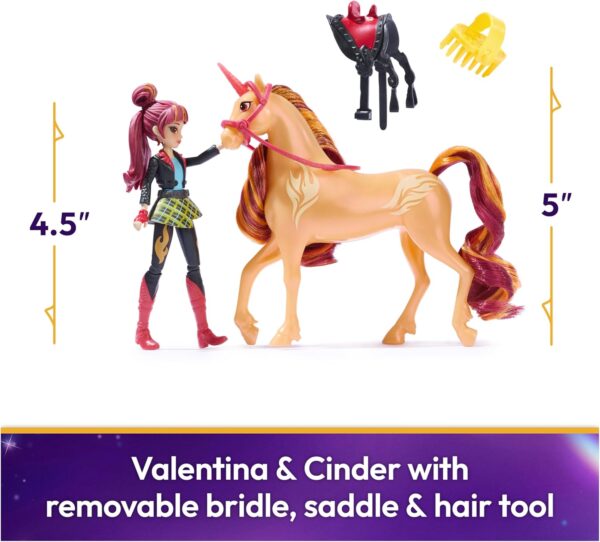 Unicorn Academy, Mini Doll Valentina & Cinder con Accessori, Spin Master 6066850 - immagine 3