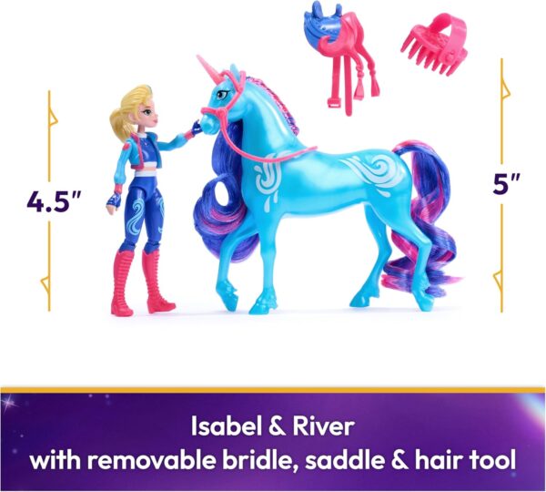 Unicorn Academy, Mini Doll Isabel & River con Accessori, Spin Master 6066842 - immagine 2