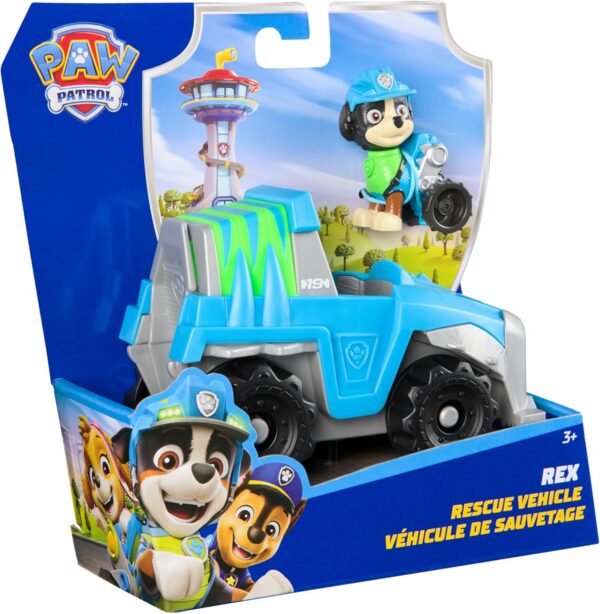 Paw Patrol veicolo di salvataggio dinosauri di Rex, Spin Master 6071216