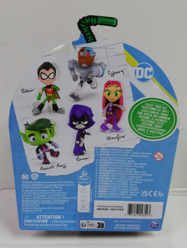 Teen Titans Go! Twisty Titans Raven(Corvina), 15 cm Action figure flessibile, Spin Master 6070382 - immagine 2