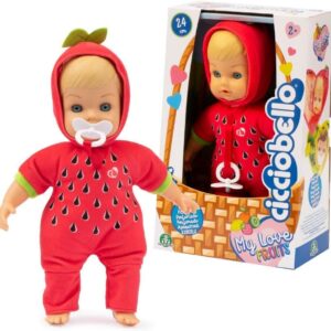 Cicciobello My Love Fruits Fragola 24 cm, Giochi Preziosi CCBI6000