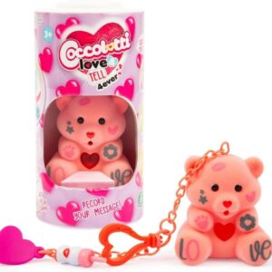 Coccolotti Love&Tell 4ever, Orsetto Magic con Funzione Registrazione e Portachiavi Charm, Ripetono Quello che Dici, Giochi Preziosi CCL44000