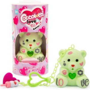 Coccolotti Love&Tell 4ever, Orsetto Lucky con Funzione Registrazione e Portachiavi Charm, Ripetono Quello che Dici, Giochi Preziosi CCL44000
