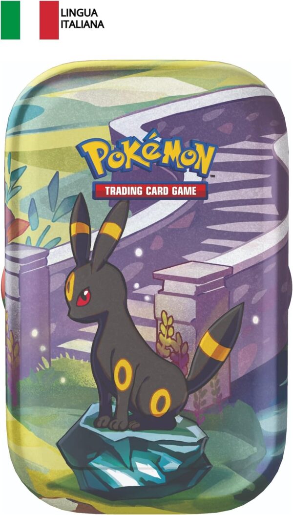 Pokémon Mini Tin Evoluzioni Prismatiche Umbreon edizione in italiano