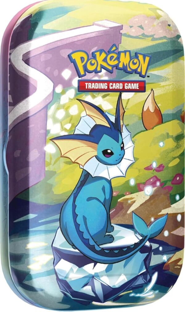 Pokémon Mini Tin Evoluzioni Prismatiche Vaporeon edizione in italiano