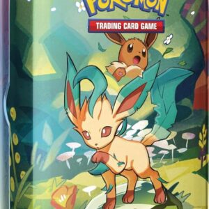 Pokémon Mini Tin Evoluzioni Prismatiche Leafeon edizione in italiano