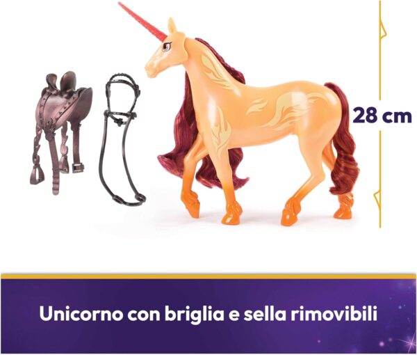 Unicorn Academy, Cavallo Unicorno Cinder 28 cm, Spin Master 6072053 - immagine 2