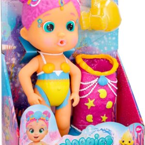BLOOPIES Magic Tail Mermaid Melodie, sirena che spruzza acqua, 24 cm circa, IMC Toys 908710