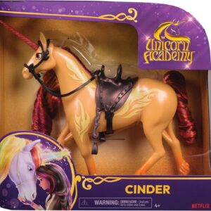 Unicorn Academy, Cavallo Unicorno Cinder 28 cm, Spin Master 6072053